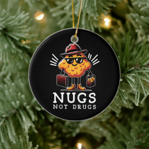 Adorno De Cerámica Nugs crujientes no drogas