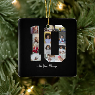 Adorno De Cerámica Número 10 Collage de fotos