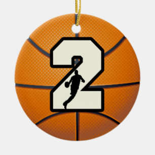 Adorno De Cerámica Número 2 Baloncesto