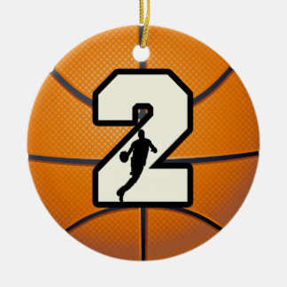 Adorno De Cerámica Número 2 Baloncesto