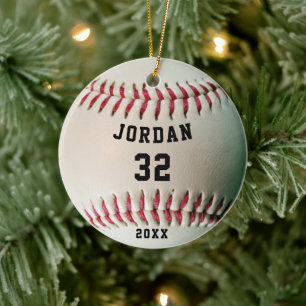 Adorno De Cerámica Número de Jersey del jugador de béisbol personaliz