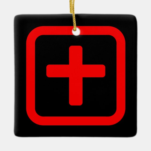 Adorno De Cerámica Número Diez Japonés 十 【Ju|Kanji (Anverso)