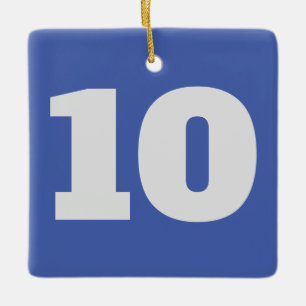 Adorno De Cerámica Números en lo colgante,