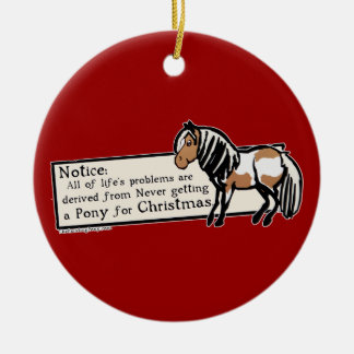 Adorno De Cerámica Nunca Conseguí Un Pony