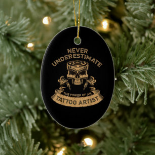 Adorno De Cerámica Nunca Subestimes El Regalo De Tattoo Lover