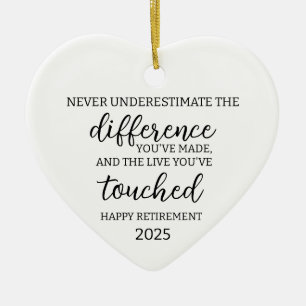 Adorno De Cerámica Nunca subestimes la diferencia que hiciste y