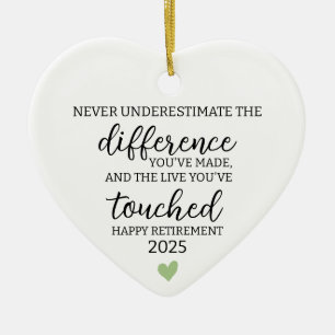 Adorno De Cerámica Nunca subestimes la diferencia que hiciste y