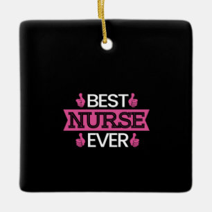 Adorno De Cerámica Nurse Gift Best Nurse Ever
