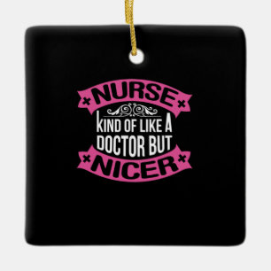 Adorno De Cerámica Nurse Gift Enfermera Como Un Médica