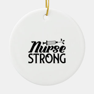 Adorno De Cerámica Nurse Gift Nurse Strong