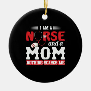Adorno De Cerámica Nurse Gift   Soy Enfermera Y Mamá