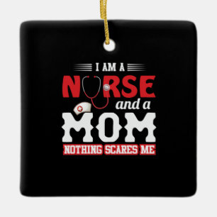Adorno De Cerámica Nurse Gift Soy Enfermera Y Mamá