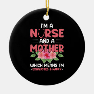 Adorno De Cerámica Nurse Gift Soy Madre Enfermera