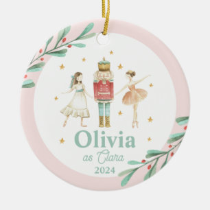 Adorno De Cerámica Nutcracker Ballet de Invierno Navidad