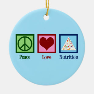 Adorno De Cerámica Nutrición de amor por la paz