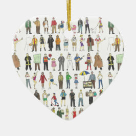 Adorno De Cerámica NYC New York City Ciudadanos residentes Art