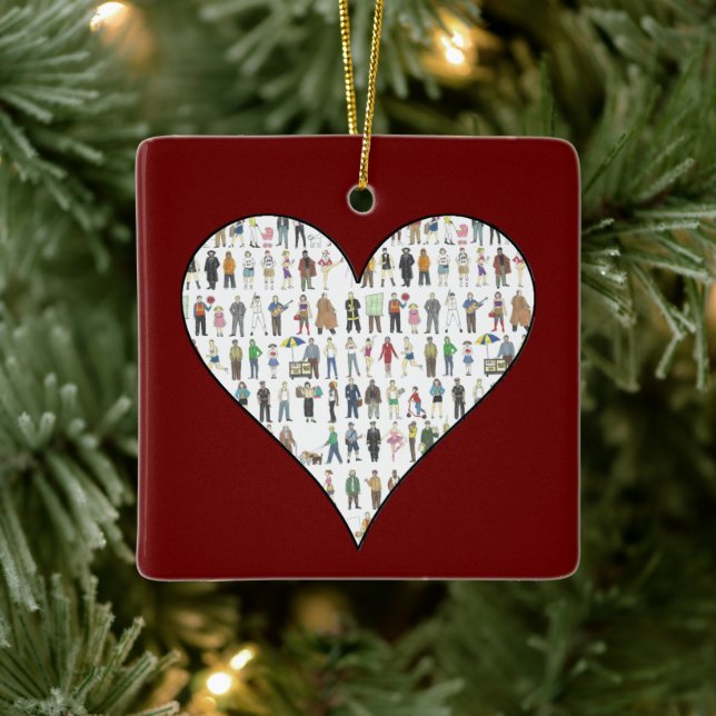 Adorno De Cerámica NYC Nueva York Vecindarios Ciudadanos (Árbol)