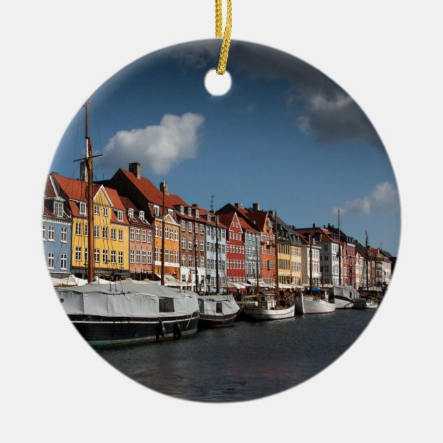 Adorno De Cerámica Nyhavn, Copenhague (Frente)
