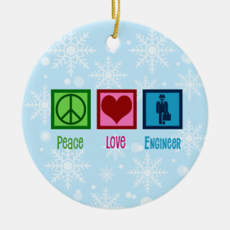 Adorno De Cerámica O37-Peace Love Debate Equipo Cerámica Ornament Eng