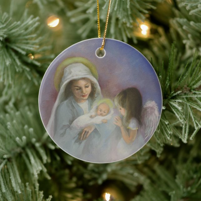 Adorno De Cerámica O Santa Noche (Árbol)