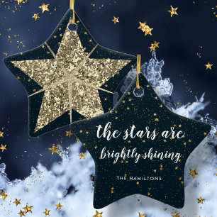Adorno De Cerámica O Santa Noche   Las estrellas son una familia bril