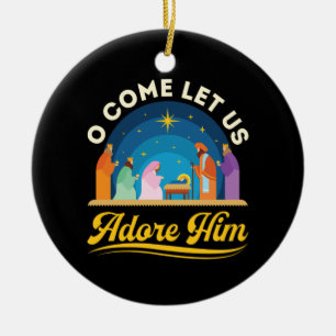 Adorno De Cerámica O Vamos A Adorarle A Sus Navidades De Natividad
