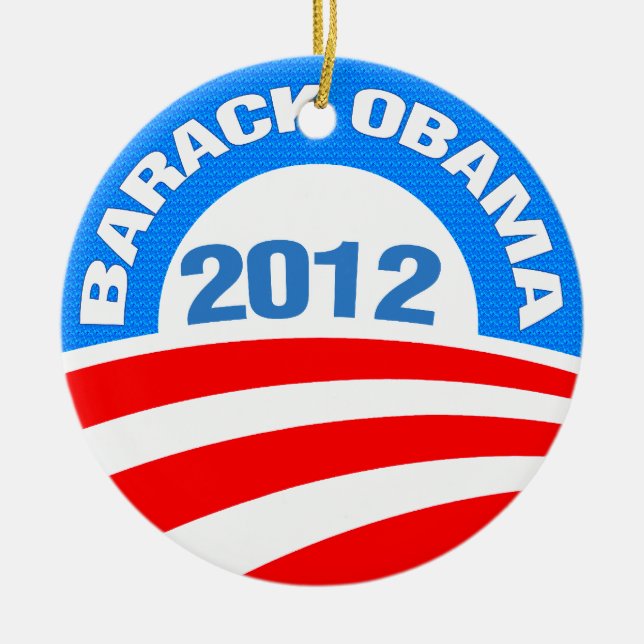 Adorno De Cerámica Obama 2012 (Frente)