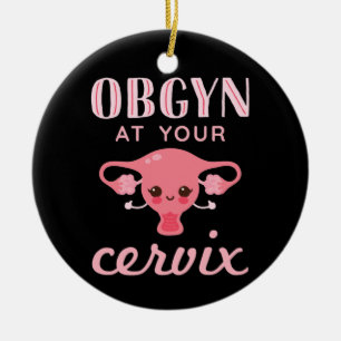 Adorno De Cerámica OBGYN en su Cervix