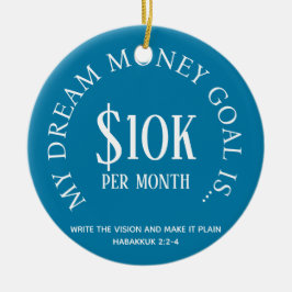 Adorno De Cerámica Objetivos financieros del personalizable