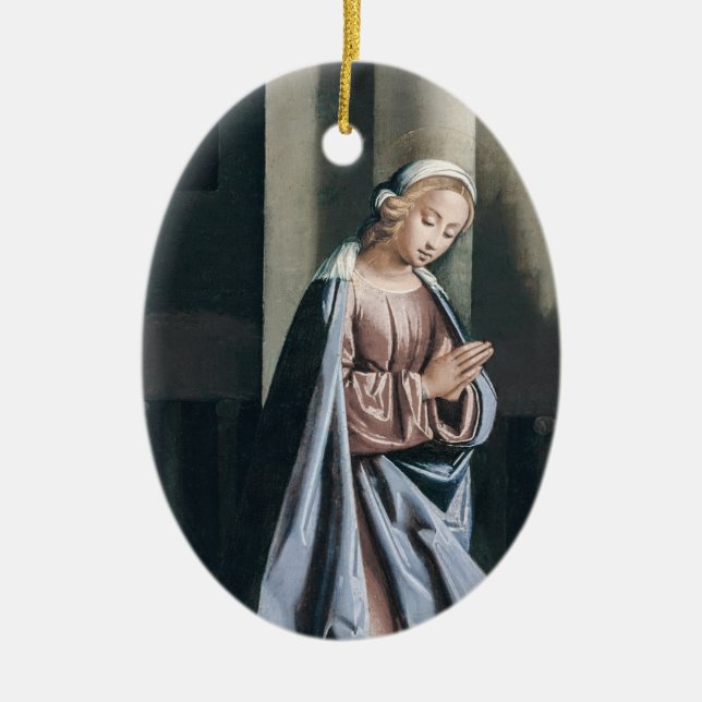 Adorno De Cerámica Obra de la Virgen Religiosa María Madonna (Frente)