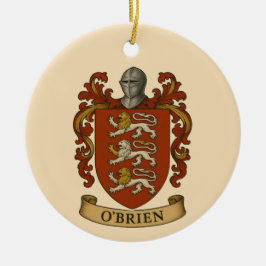 Adorno De Cerámica O'Brien Family Crest Magnet