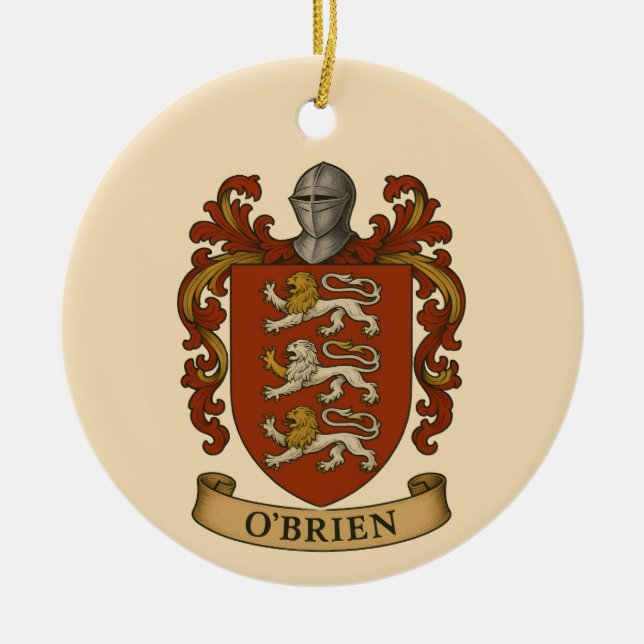 Adorno De Cerámica O'Brien Family Crest Magnet (Frente)