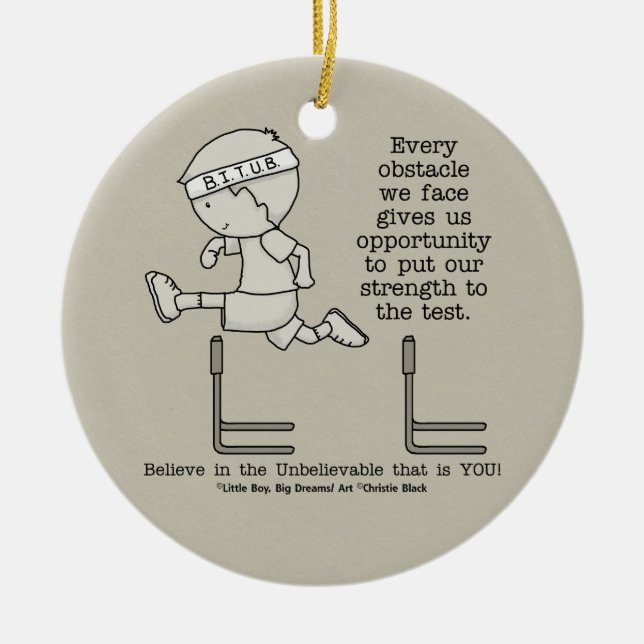 Adorno De Cerámica Obstáculos (Frente)