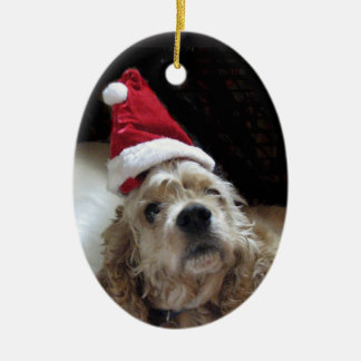Adorno De Cerámica Ocasión cocker spaniel de Santa