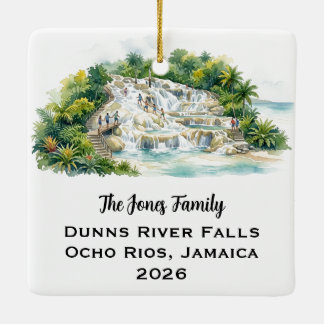 Adorno De Cerámica Ocho Ríos personalizado Jamaica 