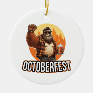 Adorno De Cerámica Octoberfest Pie Grande
