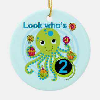 Adorno De Cerámica Octopus 2º cumpleaños camisetas y regalos de T