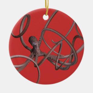 Adorno De Cerámica Octopus gigante