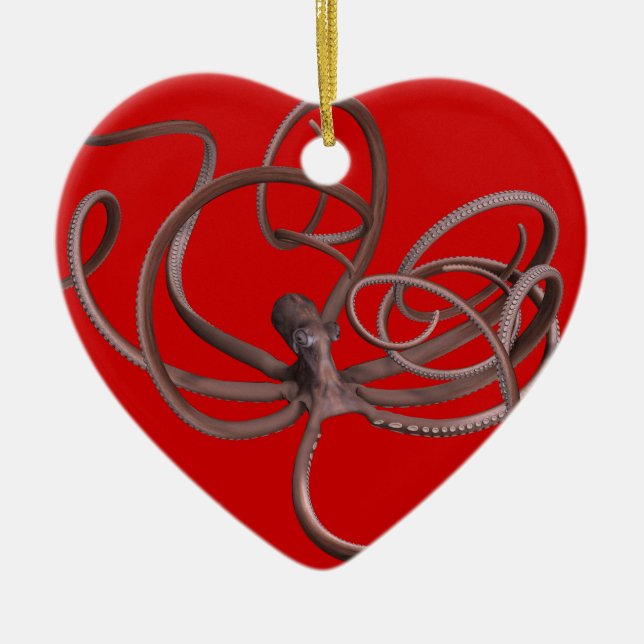 Adorno De Cerámica Octopus gigante (Frente)