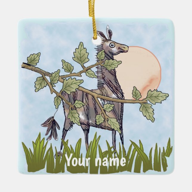 Adorno De Cerámica Ocultación de caballos (Anverso)