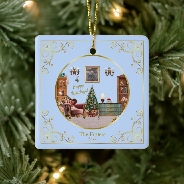 Adorno De Cerámica Ode to The Nutcracker Ballet Blue (Árbol)