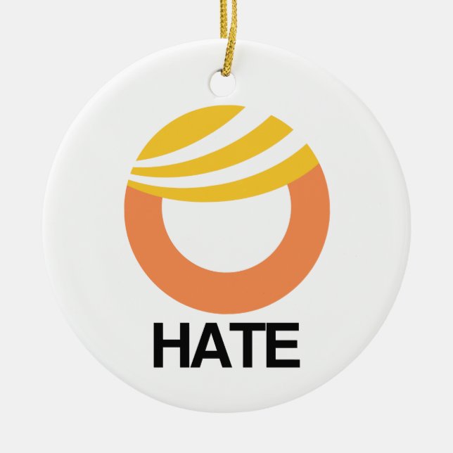 Adorno De Cerámica ODIO (Trump) (Frente)