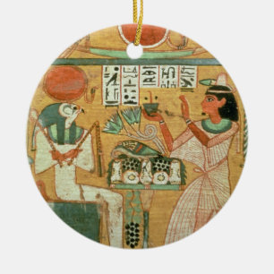 Adorno De Cerámica Ofenmut que ofrece a Osiris, Stele de Ofenmut de