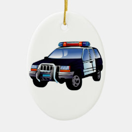 Adorno De Cerámica Oficina de policía Diseño de coches Destino de Art