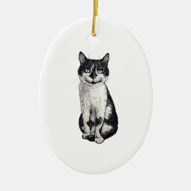 Adorno De Cerámica Ogie el gato (Frente)
