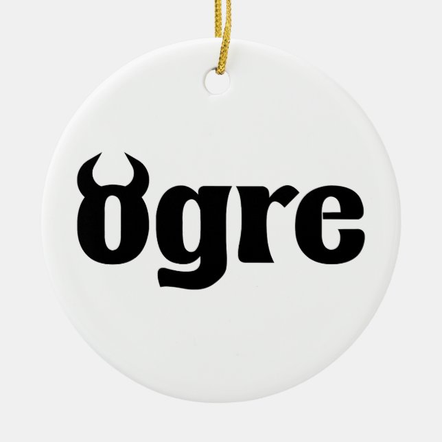 Adorno De Cerámica Ogro (Frente)