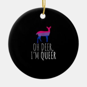 Adorno De Cerámica Oh Ciervo Queer Orgullo Bisexual Gay Lesbiana Ador