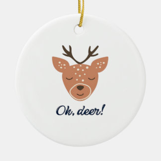 Adorno De Cerámica Oh Deer Deer Love Save The Deer Creative DOrnament