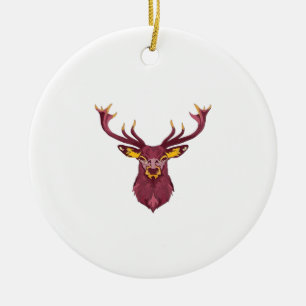 Adorno De Cerámica Oh Deer Diseño Moderno Fresco