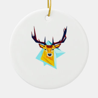 Adorno De Cerámica Oh Deer Minimal Rustic Style Ornament